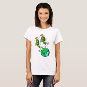 地球のエンドウ豆 Tシャツ (正面フル)