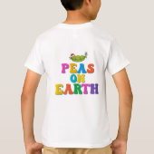 地球のエンドウ豆Tシャツ Tシャツ (裏面)