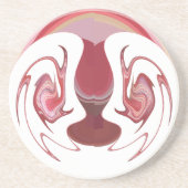 地球のエンバーズ:アフリカのテクスチャ加工タペストリー コースター (正面)