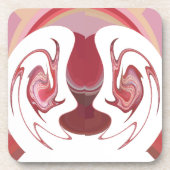 地球のエンバーズ:アフリカのテクスチャ加工タペストリー コースター (正面)