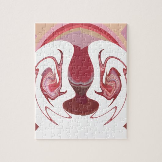 地球のエンバーズ:アフリカのテクスチャ加工タペストリー ジグソーパズル (縦)