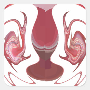 地球のエンバーズ：アフリカのテクスチャ加工タペストリー スクエアシール