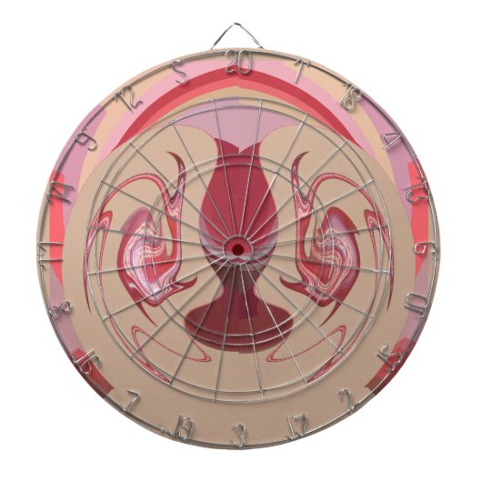 地球のエンバーズ:アフリカのテクスチャ加工タペストリー ダーツボード (正面)