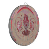 地球のエンバーズ:アフリカのテクスチャ加工タペストリー ダーツボード (正面左)