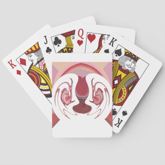 地球のエンバーズ：アフリカのテクスチャ加工タペストリー トランプ (裏面)