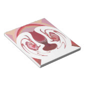 地球のエンバーズ:アフリカのテクスチャ加工タペストリー ノートパッド (アングル)