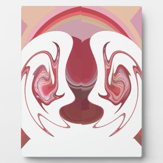 地球のエンバーズ:アフリカのテクスチャ加工タペストリー フォトプラーク (正面)