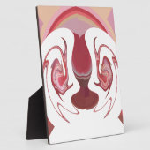 地球のエンバーズ:アフリカのテクスチャ加工タペストリー フォトプラーク (側面)