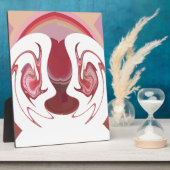 地球のエンバーズ:アフリカのテクスチャ加工タペストリー フォトプラーク (側面)