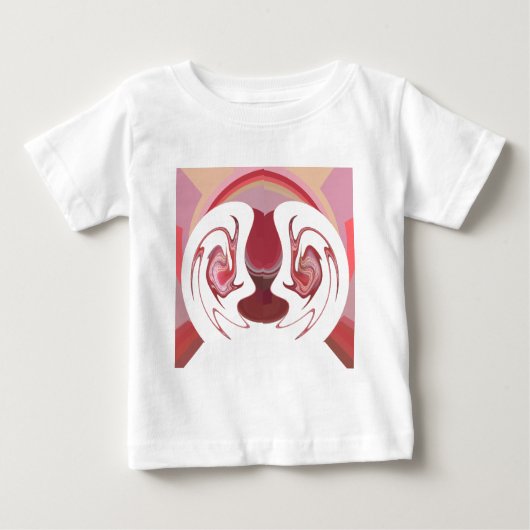 地球のエンバーズ：アフリカのテクスチャ加工タペストリー ベビーTシャツ (正面)