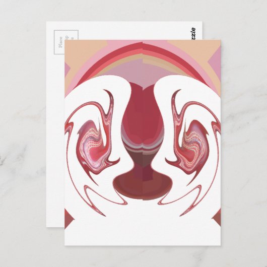 地球のエンバーズ:アフリカのテクスチャ加工タペストリー ポストカード (正面/裏面)