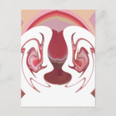 地球のエンバーズ:アフリカのテクスチャ加工タペストリー ポストカード (正面)