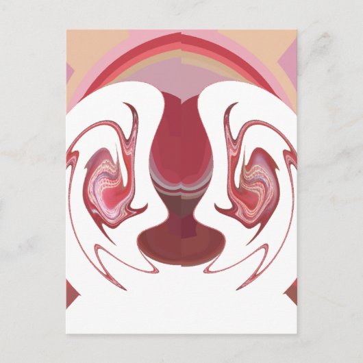 地球のエンバーズ:アフリカのテクスチャ加工タペストリー ポストカード (正面)