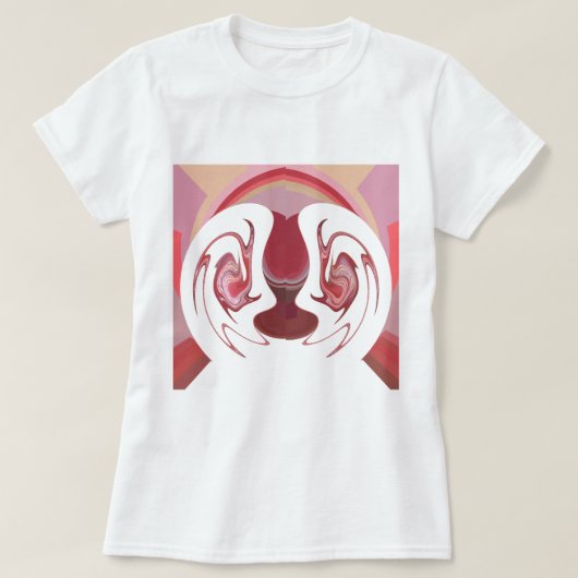 地球のエンバーズ:アフリカのテクスチャ加工タペストリー Tシャツ (デザイン正面)