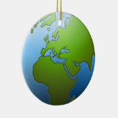 地球のオーナメント セラミックオーナメント (右)