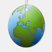 地球のオーナメント セラミックオーナメント (左)