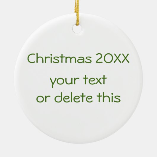 地球のカスタムのおもしろいなエンドウ豆のクリスマスのオーナメントのエンドウ豆 セラミックオーナメント (裏面)