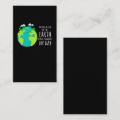 地球のカッコいい日、地球おもしろいユーモア環境 名刺 (正面/裏面)