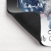 地球のクマのハグ(半宇宙の背景) マウスパッド (コーナー)