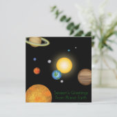 地球のクリスマスからの季節の挨拶 シーズンカード (スタンド正面)