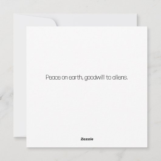 地球のクリスマスからの季節の挨拶 シーズンカード (裏面)