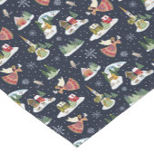 地球のクリスマスにおける可愛い天使の平和 ショートテーブルランナー (コーナー)