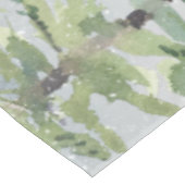 地球のクリスマスに冬の森の動物の平和 テーブルクロス (アングル)