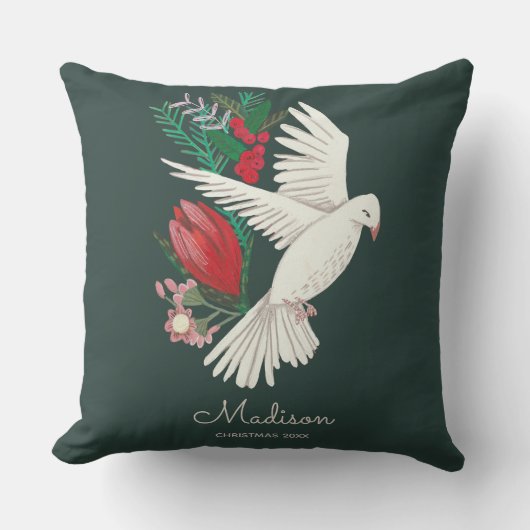 地球のクリスマスに平和を実現 クッション (正面)