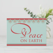 地球のクリスマスの南西スタイルの平和 シーズンカード (スタンド正面)