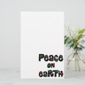 地球のクリスマスの平和 便箋 (スタンド正面)