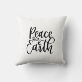 地球のクリスマス平和モダン クッション (裏面)