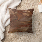 地球のグランジ色調のリバーシブル抽象芸術枕 クッション (ブランケット)