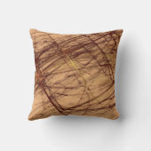 地球のグランジ色調のリバーシブル抽象芸術枕 クッション (裏面)