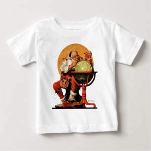 地球のサンタ ベビーTシャツ