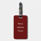 地球のサンタ ラゲッジタグ (裏面縦)