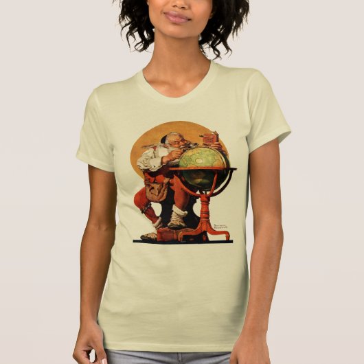 地球のサンタ Tシャツ (正面)