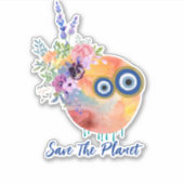 地球のステッカーを救う シール (正面)
