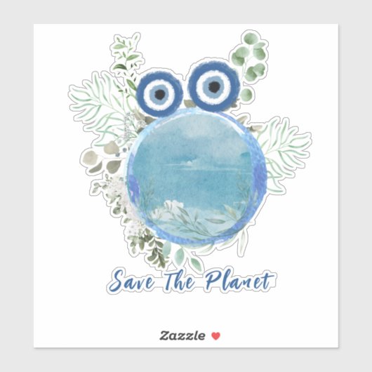 地球のステッカーを救う シール (シート)