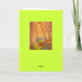 地球のソングストレスの平和を祈る シーズンカード (裏面)