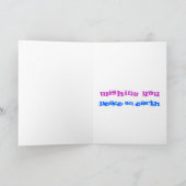 地球のソングストレスの平和を祈る シーズンカード (内部)