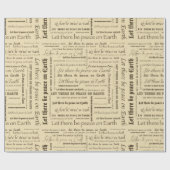 地球のタイポグラフィの平和 ラッピングペーパー (フラット)