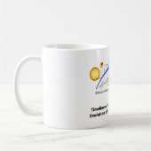 地球のタイムラインの図表の生命の進化 コーヒーマグカップ (左)