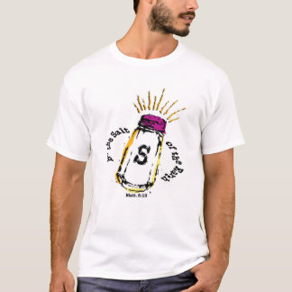 地球のティーの塩があって下さい Tシャツ