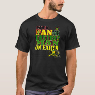 地球のティーまたはワイシャツの最も速い人のNo.1ファン Tシャツ