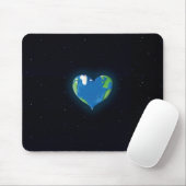 地球のハートのmousepad マウスパッド (マウス)