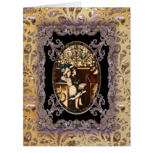 地球のビクトリア時代の人のクリスマスの平和 (正面)