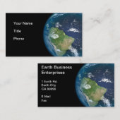 地球のビジネス企業 名刺 (正面/裏面)
