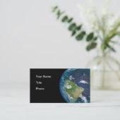 地球のビジネス企業 名刺 (スタンド正面)