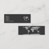 地球のプロフィールカード スキニー名刺 (正面/裏面)