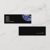地球のプロフィールカード スキニー名刺 (正面/裏面)